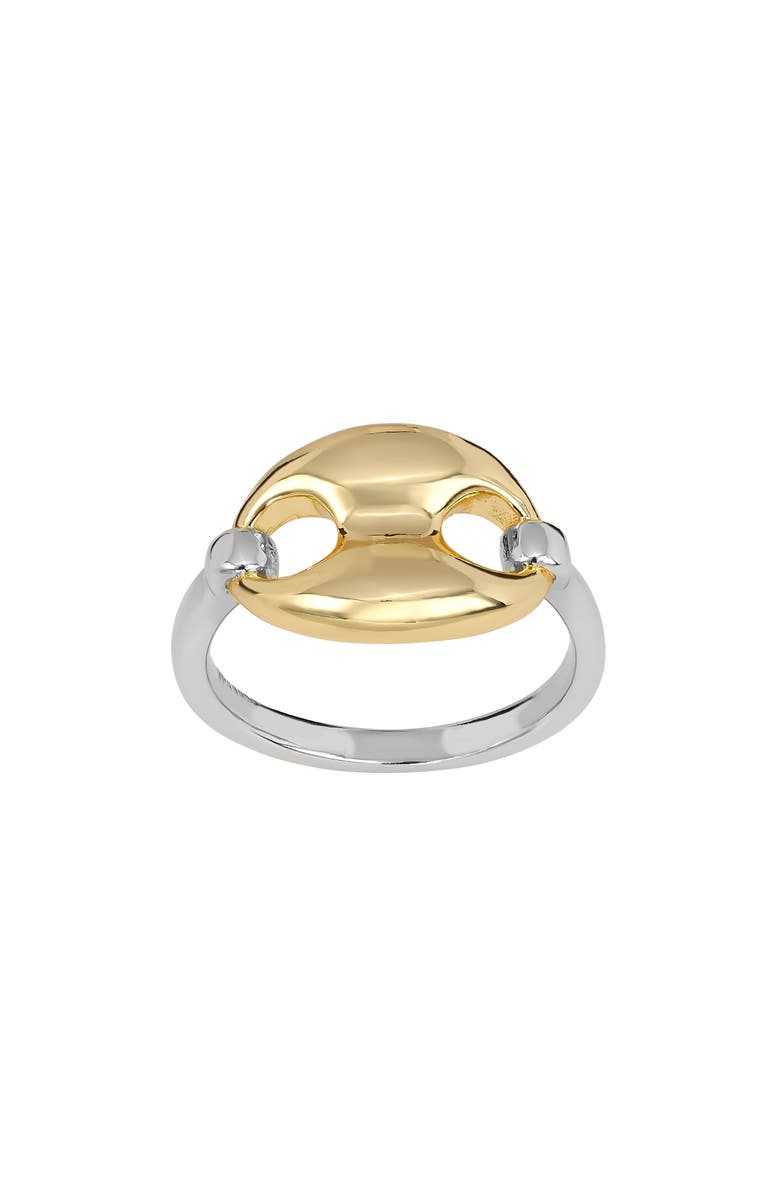 ATHRA LUXE Sculpted Mariner Link Ring, Main, color, Silver