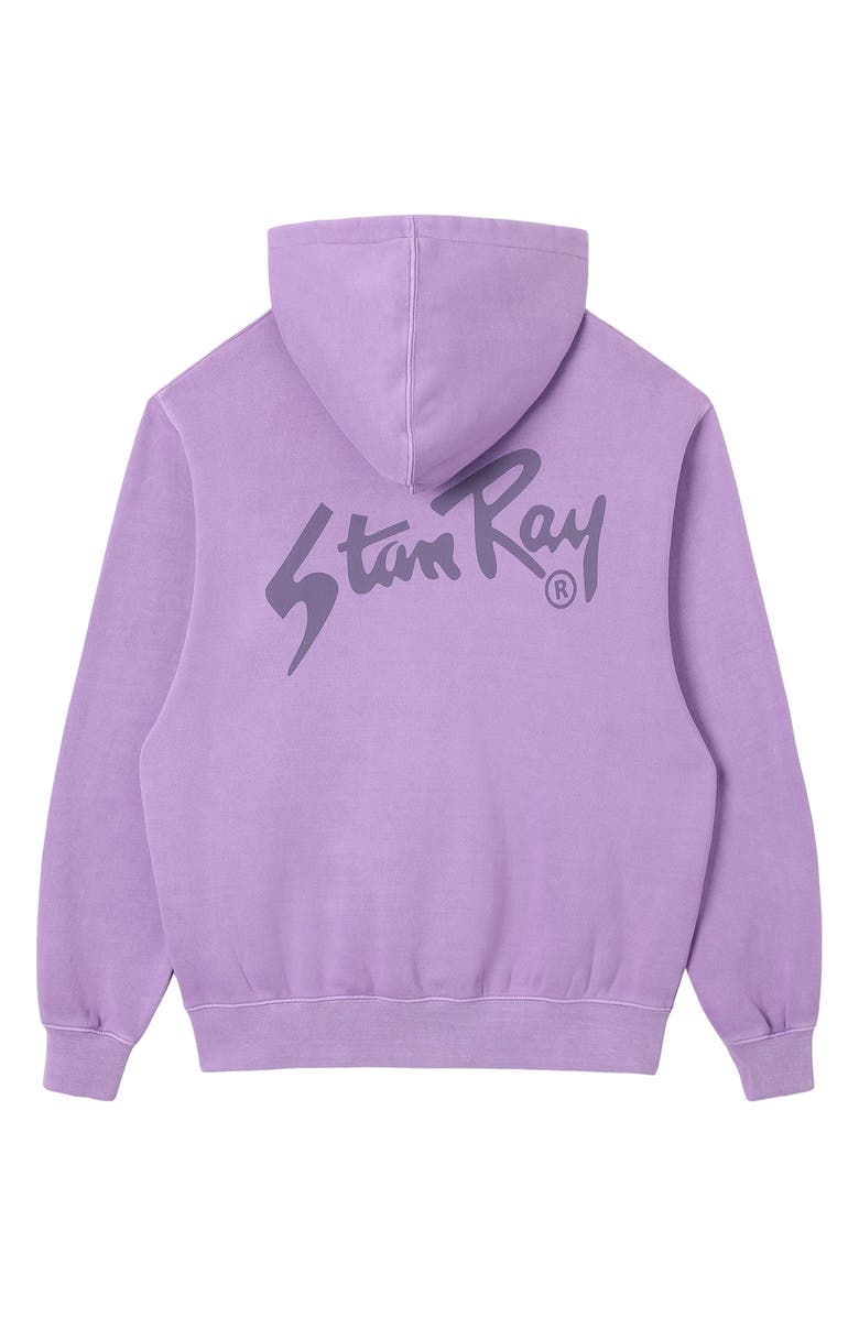 STAN RAY OG Logo Zip Graphic Hoodie, Alternate, color, Washed Lavendar
