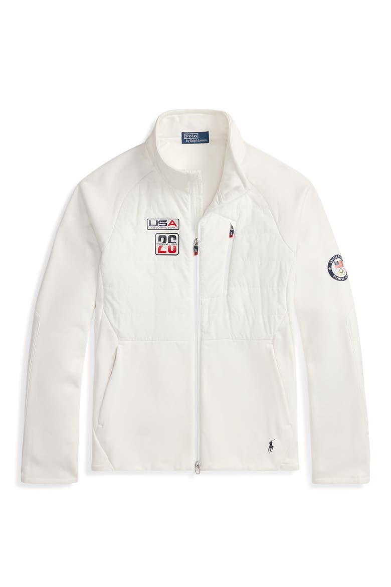 Team USA Hybrid Jacket, Alternate, color, CERAMIC WHITE