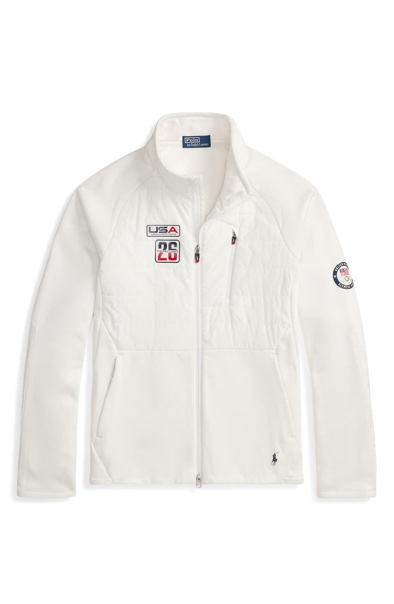 Polo Ralph Lauren Team USA Hybrid Jacket, Alternate, color, Ceramic White