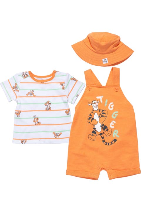 Winnie the Pooh Shortall and Tee Set with Bucket Hat