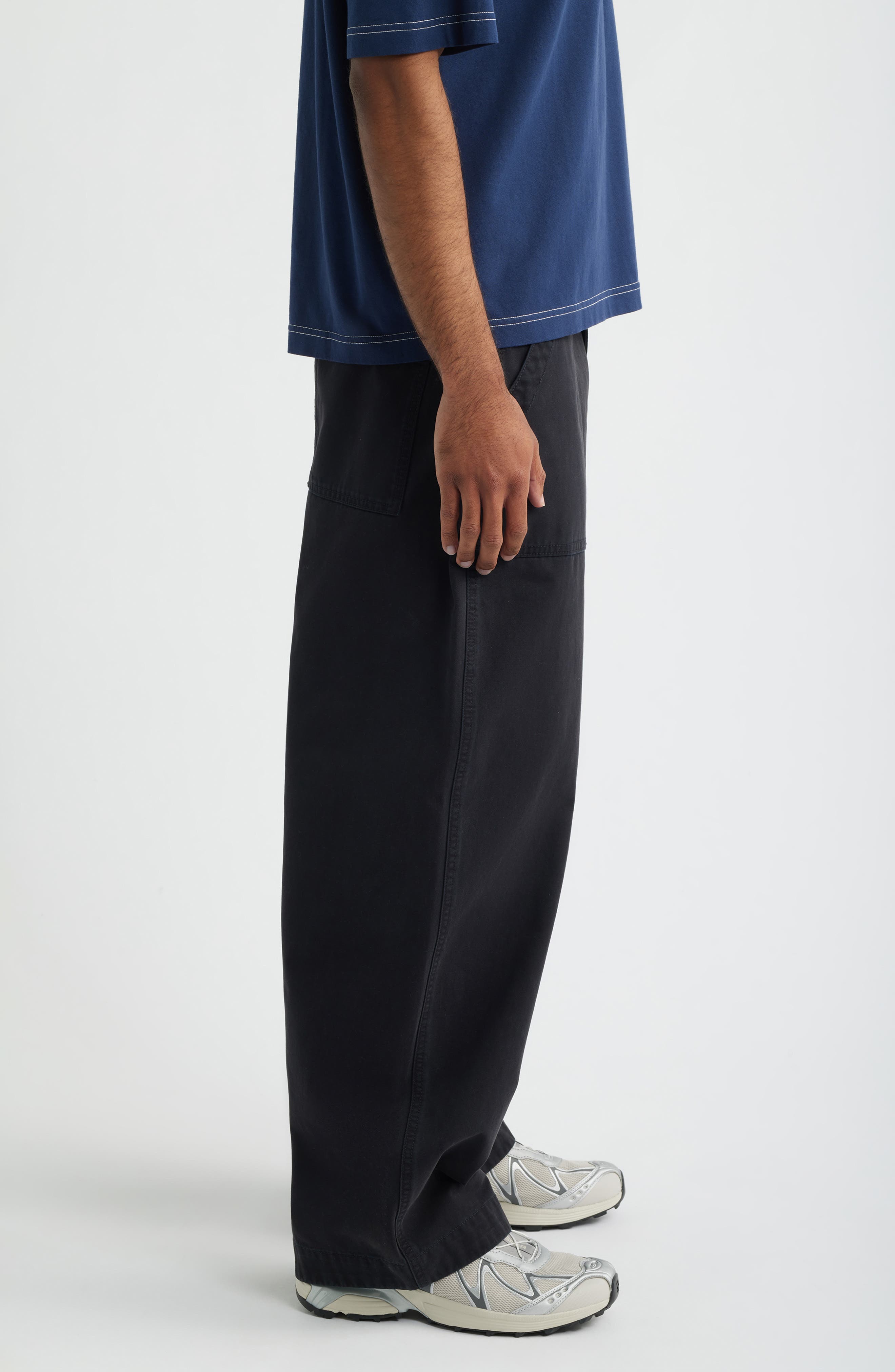 BP. Barrel Leg Cotton Twill Pants (Men) | Nordstrom
