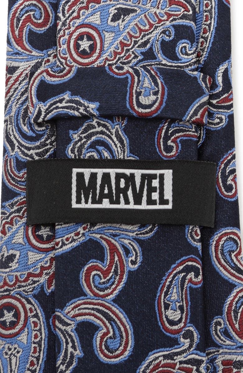 Cufflinks, Inc. Captain America Paisley Silk Tie, Alternate, color, 