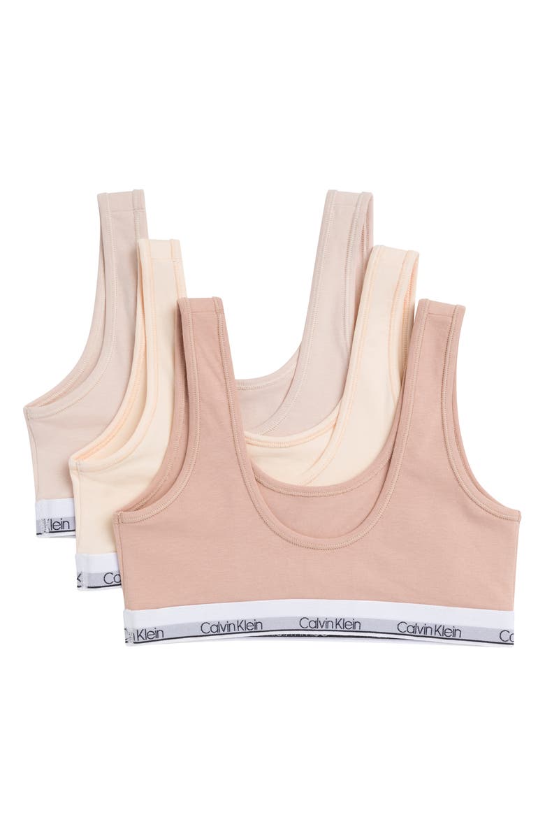 Calvin Klein Kids' Assorted 3-Pack Bralettes, Alternate, color,