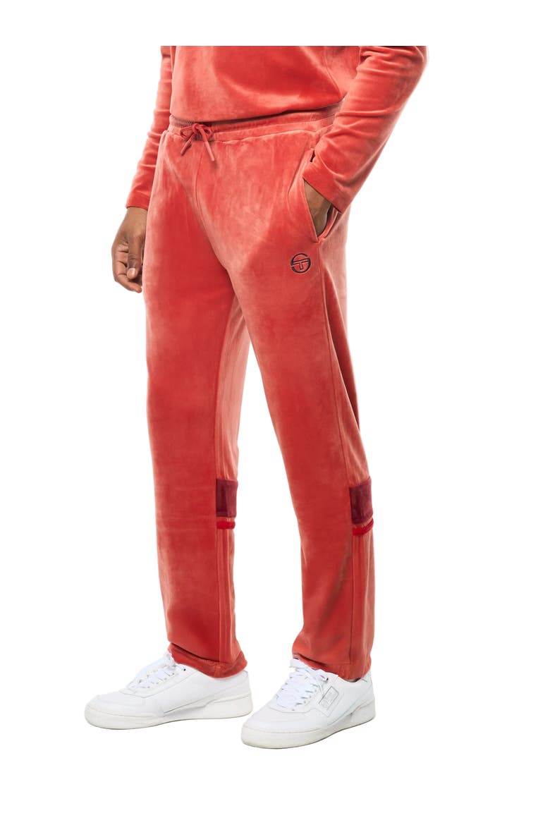Damarindo Velour Track Pant, Main, color, HOT SAUCE