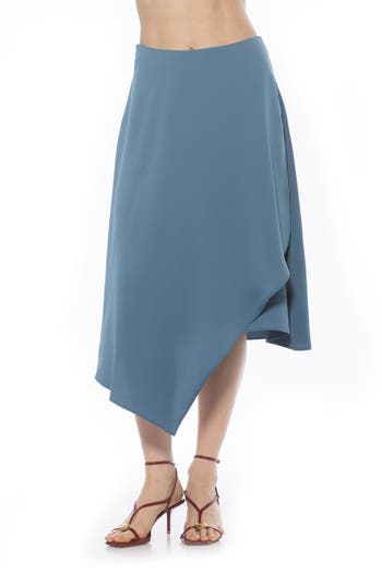 Alexia Admor Jess Asymmetric Midi Skirt