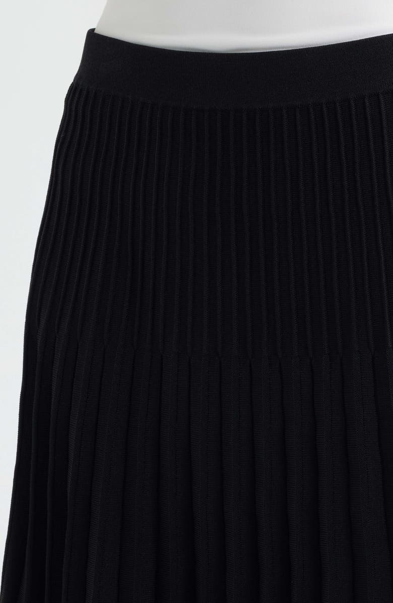 Halogen<sup>®</sup> Pleated Knit Skirt, Alternate, color, Rich Black