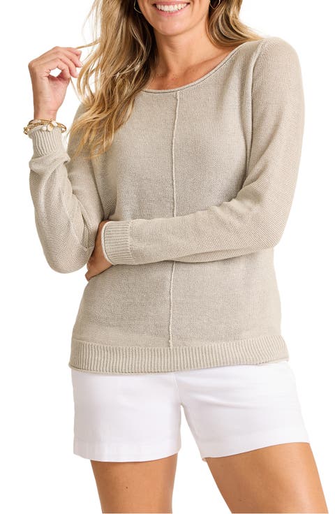 Cedar Relaxed Fit Linen Sweater
