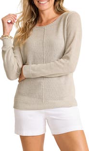 Tommy Bahama Cedar Relaxed Fit Linen Sweater