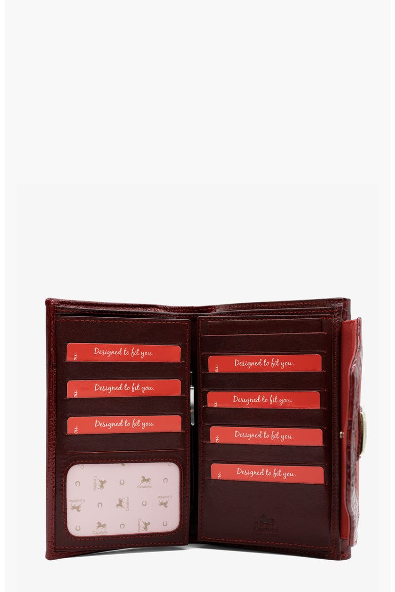 Grace Wallet 206, Alternate, color, Red / White