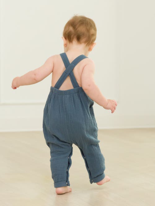 Rufflebutts Baby Boys Cotton Gauze Overall Jumpsuit
