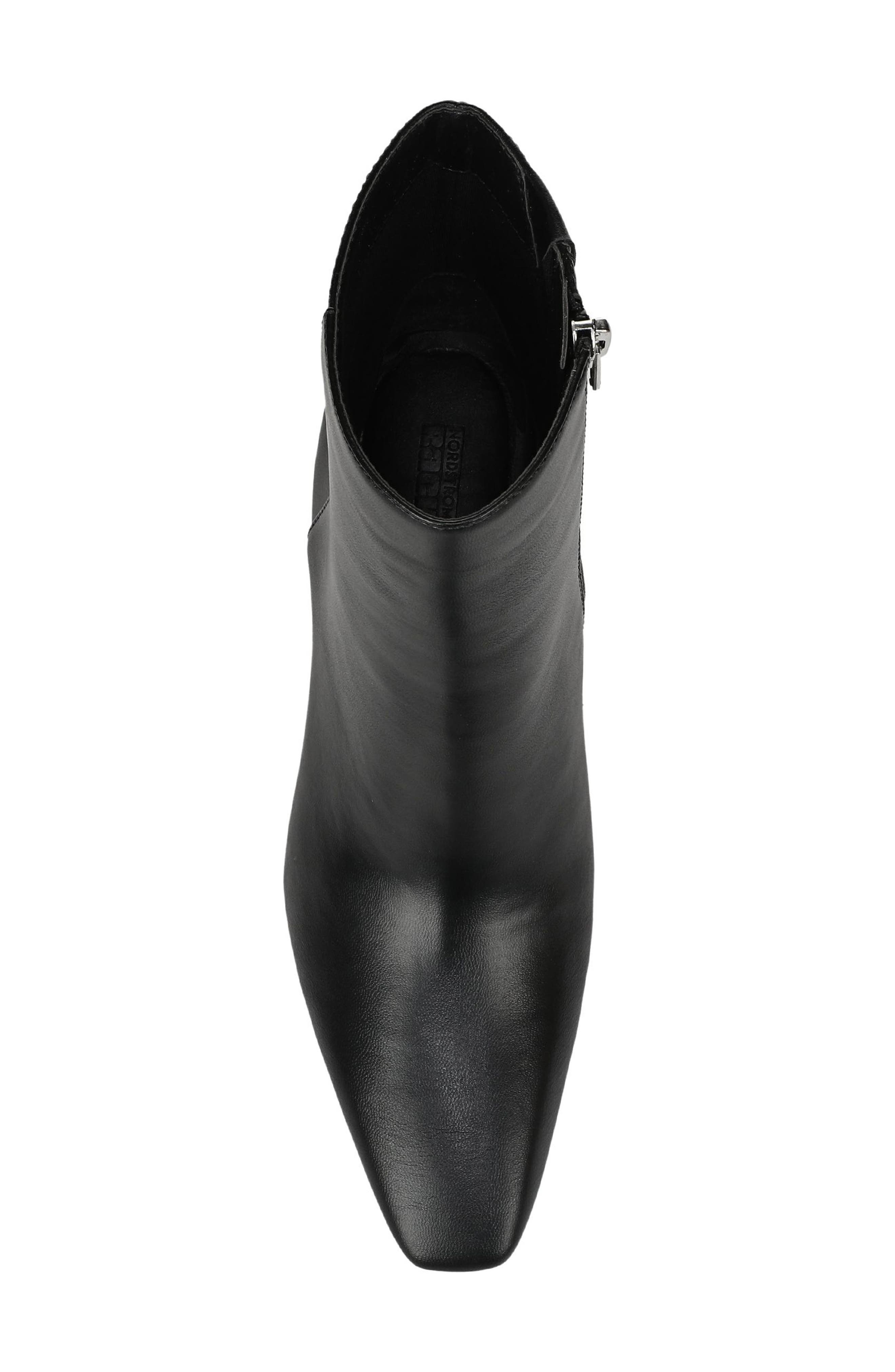 Aldie Faux Leather Bootie, Alternate, color, BLACK