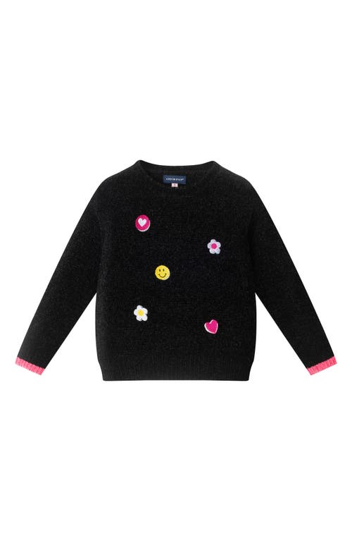 Andy & Evan Kids' Chenille Sweater & Leggings Set In Black