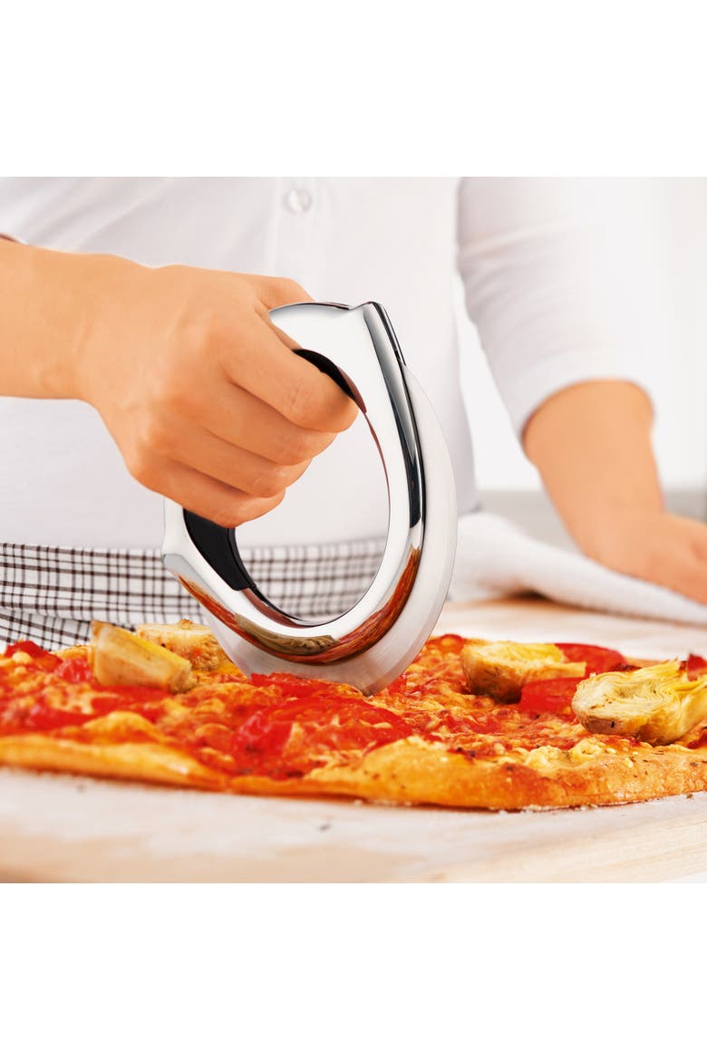 Pizza Wheel Slicer, Alternate, color, Silver