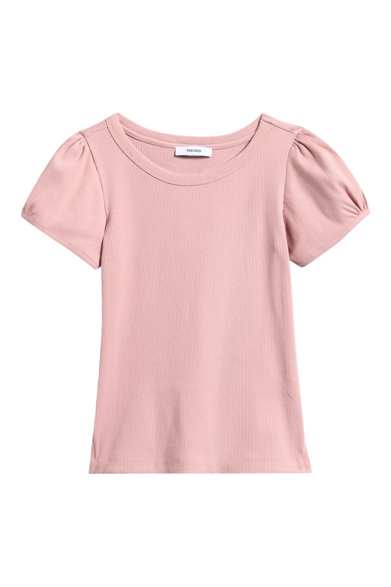 Kids' Ribbed Stretch Cotton Top, Main, color, PINK