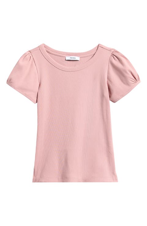 Kids' Ribbed Stretch Cotton Top (Big Kid)