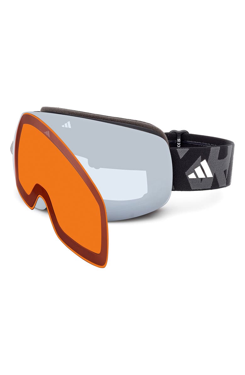 adidas Shield Snow Goggles, Alternate, color, Matte Black / Smoke Mirror