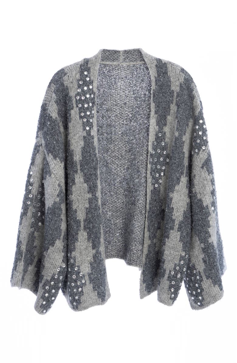 SAACHI Crystal Embellished Patterned Topper, Alternate, color,