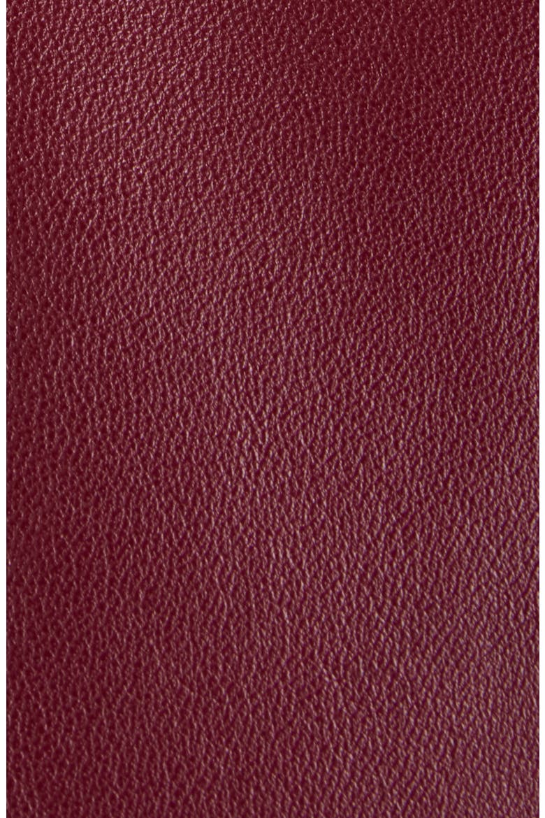Trench Leather Midi Dress, Alternate, color, 642-OXBLOOD RED