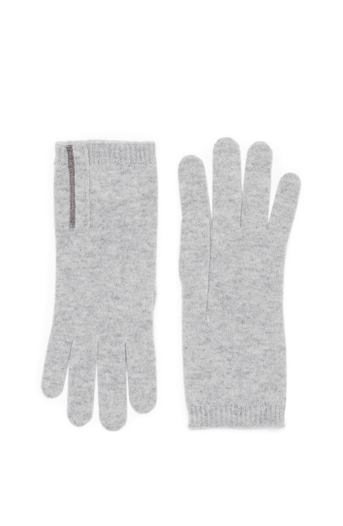 Brunello Cucinelli Knit Gloves In Pebble