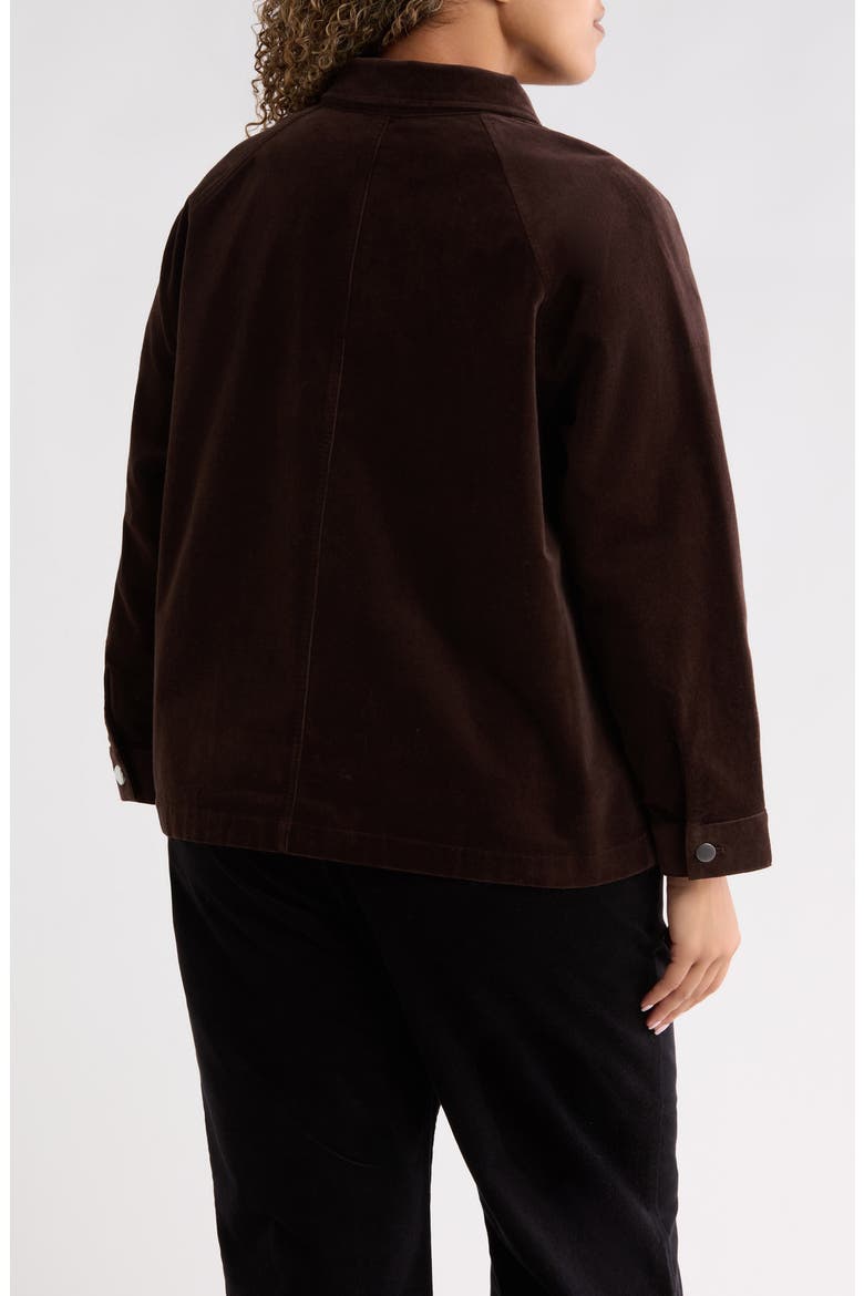 Classic Collar Corduroy Jacket, Alternate, color, COFFEE