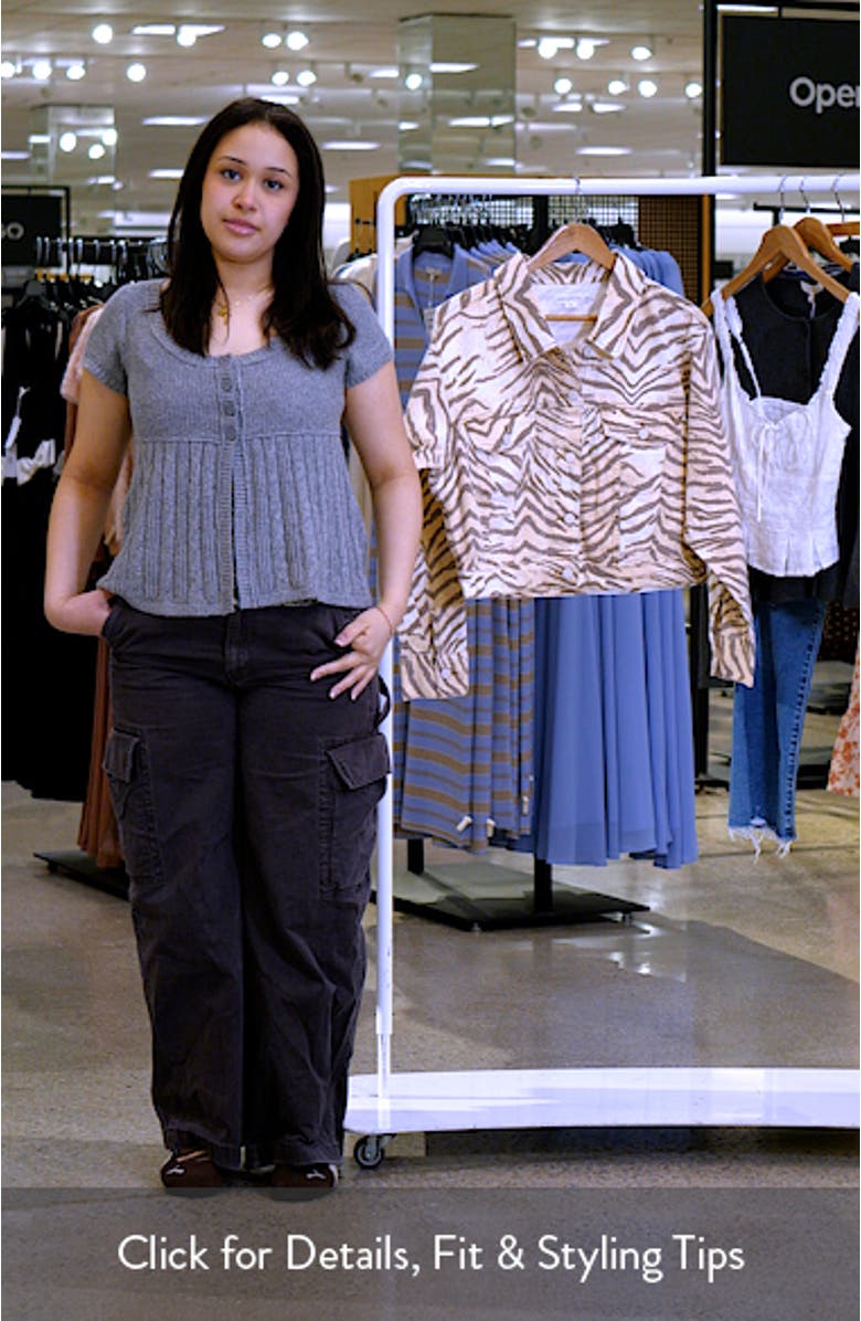 Essential Crop Organic Cotton Denim Jacket, sales video thumbnail