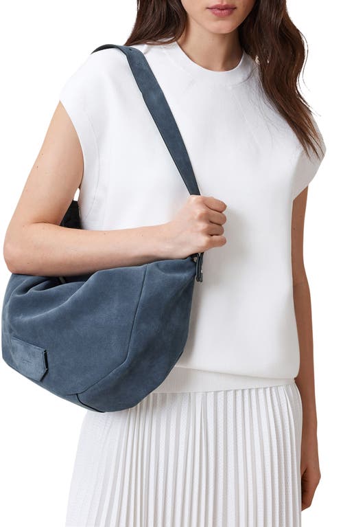 Shop Allsaints Madea Suede Shoulder Bag