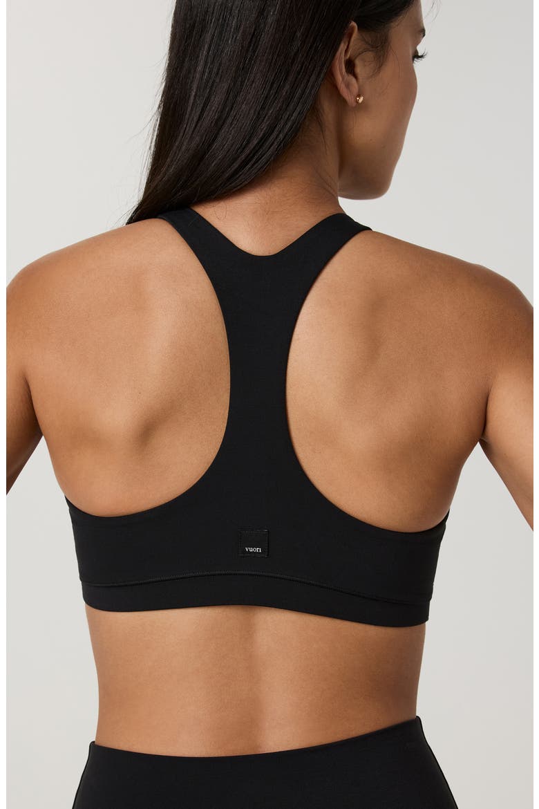 AllTheForm High Neck Sports Bra, Alternate, color, BLACK