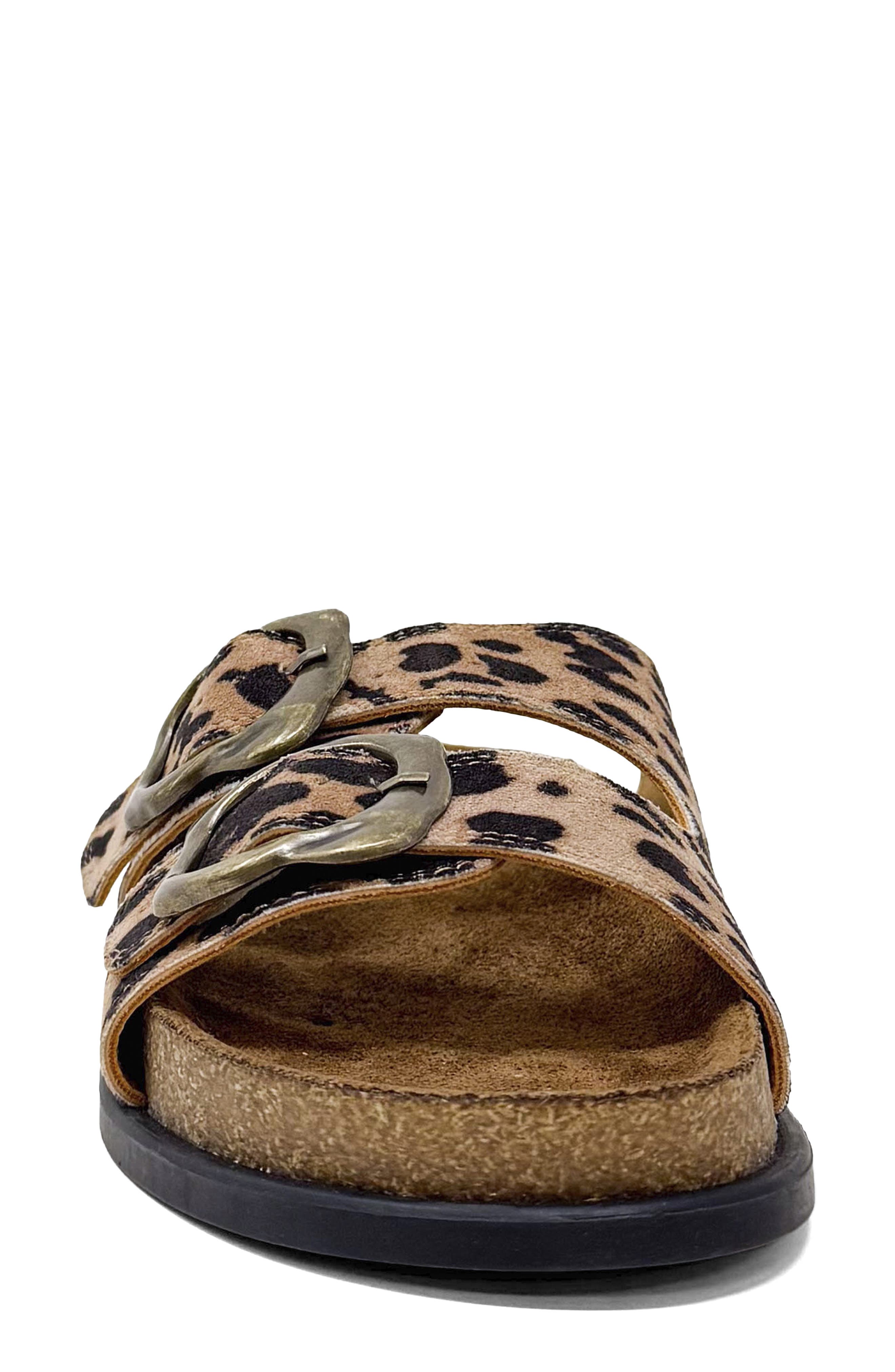 Brooke Slide Sandal, Alternate, color, LEOPARD