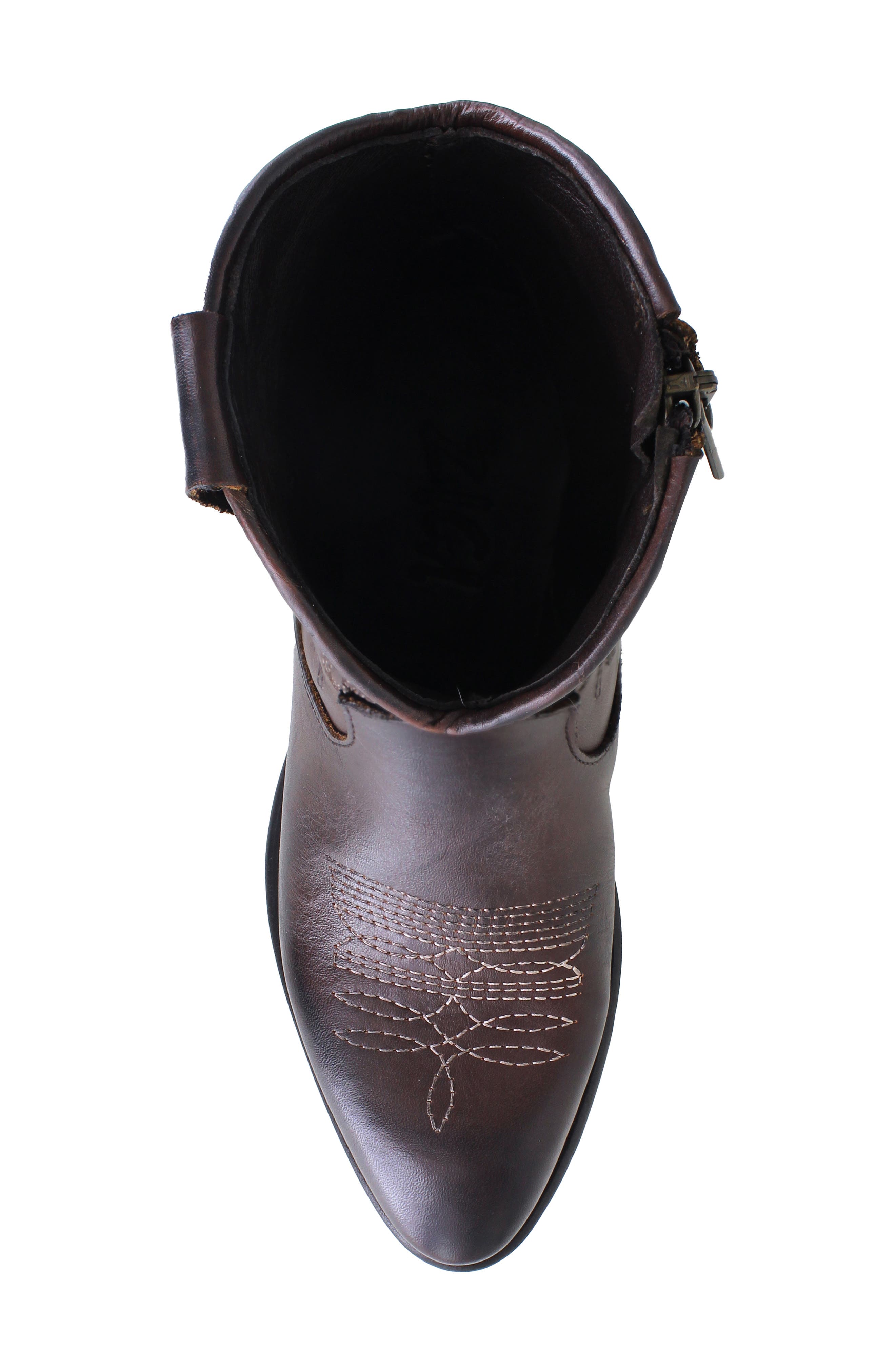 Everith Western Boot, Alternate, color, BROWN LEATHER