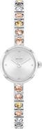 COACH Iris Crystal Bezel Bracelet Watch