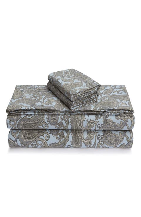 Print Cotton Flannel Sheet Set