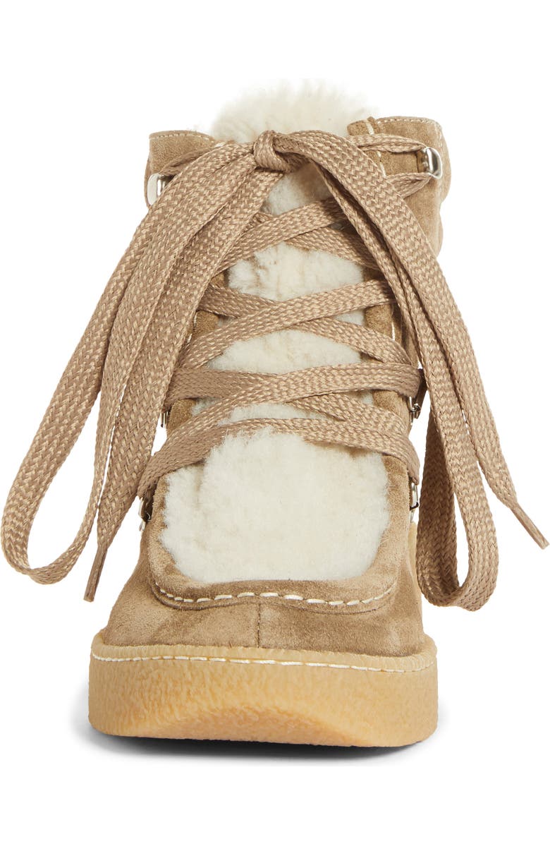 Isabel Marant Alpica Genuine Shearling Hiking Boot, Alternate, color,