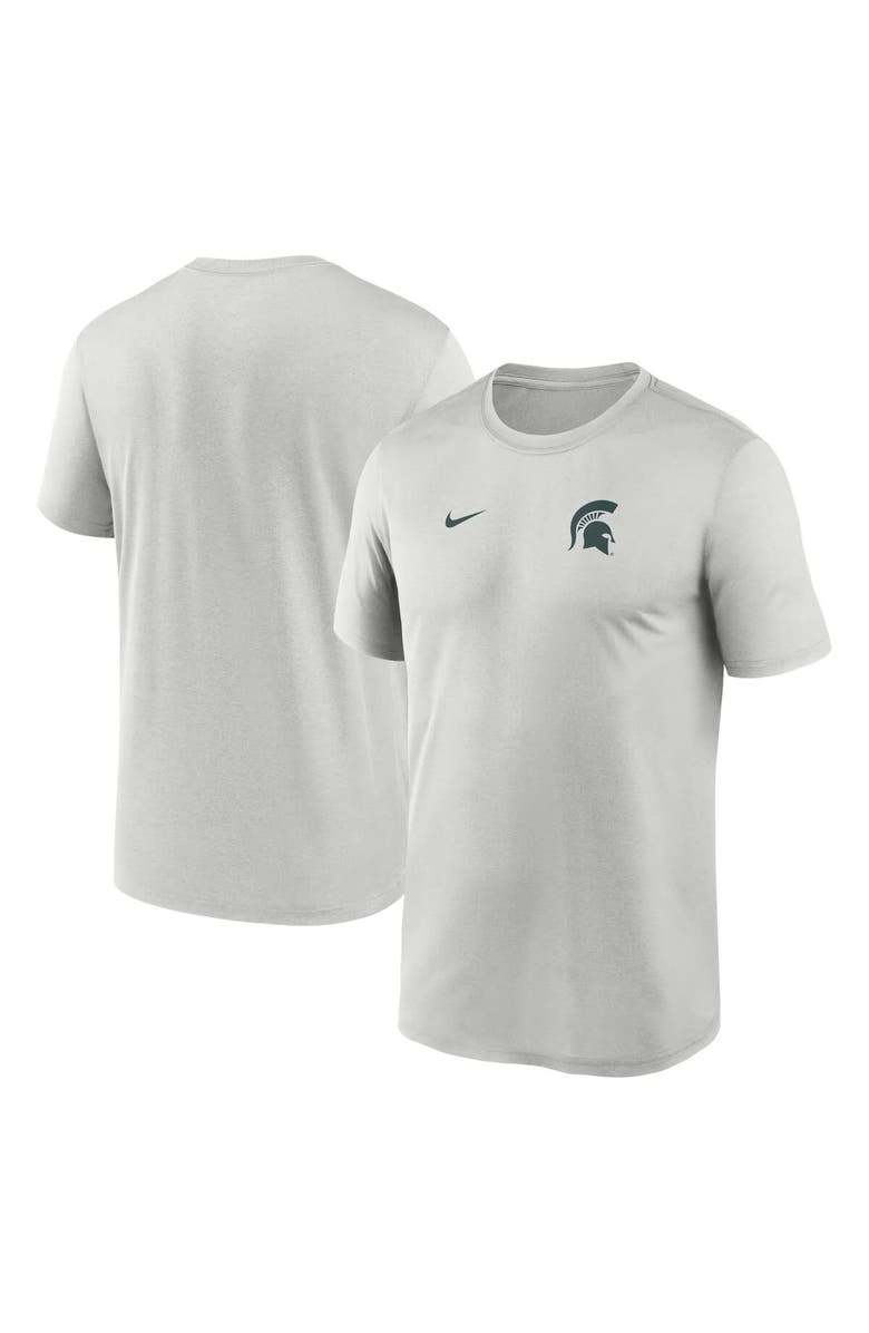 Nike Men's Nike Gray Michigan State Spartans 2025 Sideline Small Logo Legend Performance T-Shirt, Main, color, Gray