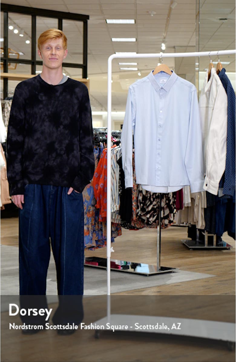 Cillian Medallion Print Performance Button-Up Shirt, sales video thumbnail