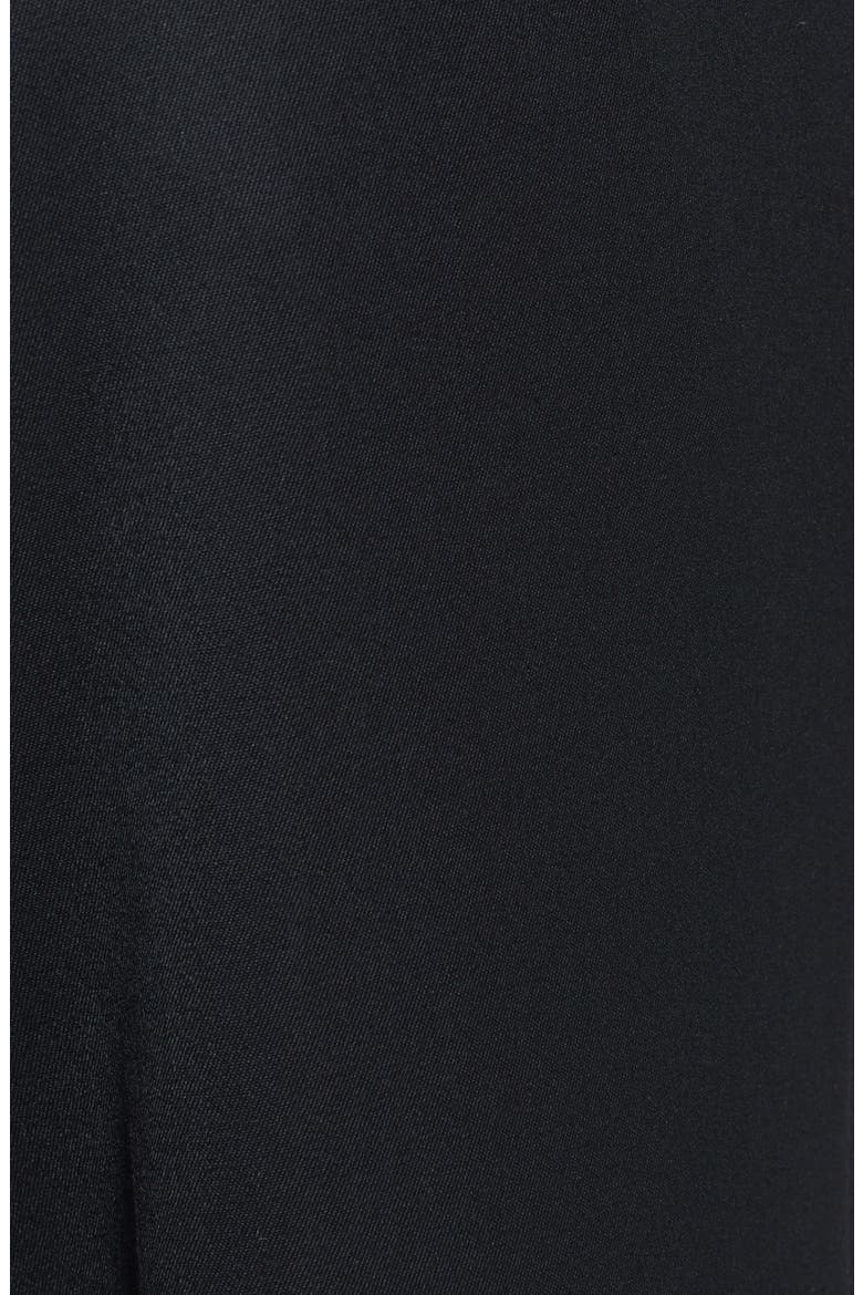 Pleated Classic Fit Wool Gabardine Dress Pants, Alternate, color, BLACK