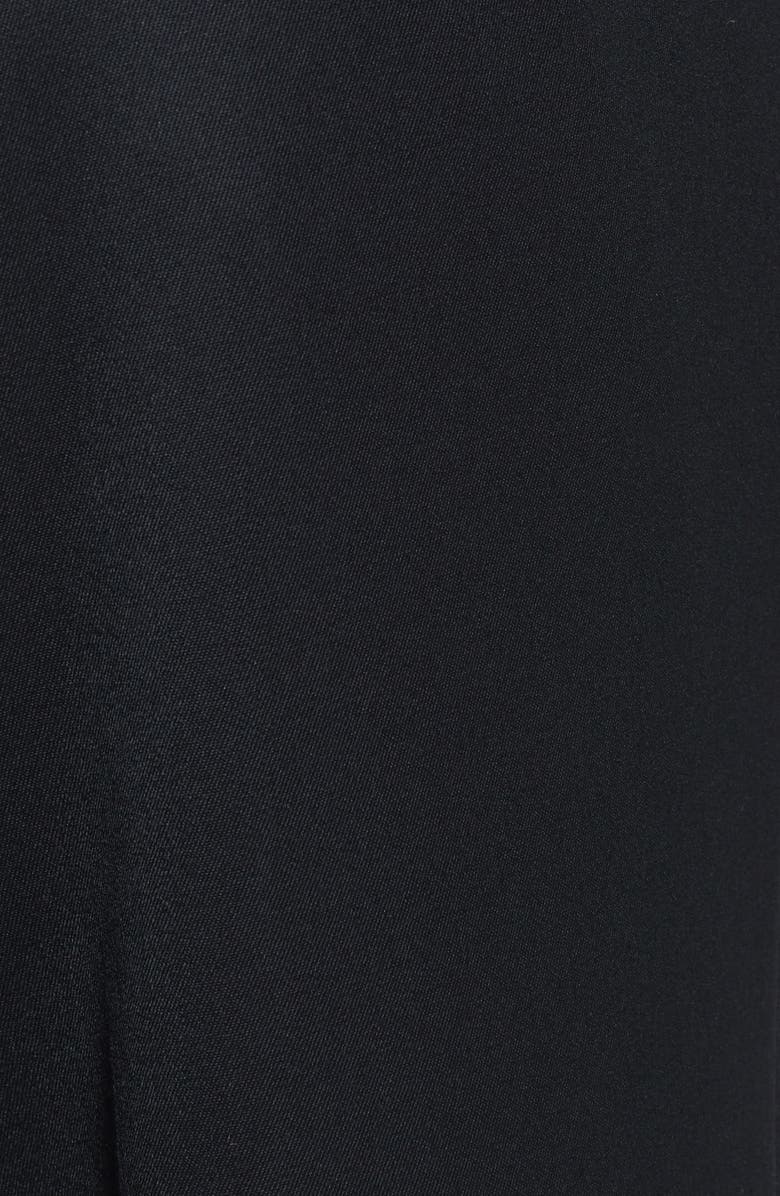 Berle Pleated Classic Fit Wool Gabardine Dress Pants, Alternate, color, Black