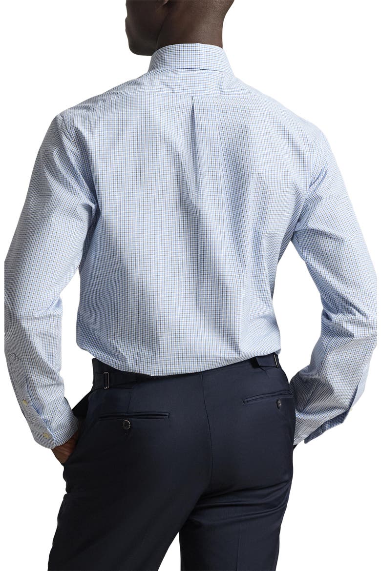Classic Fit Check Cotton Poplin Button-Down Shirt, Alternate, color, BLUE MULTI