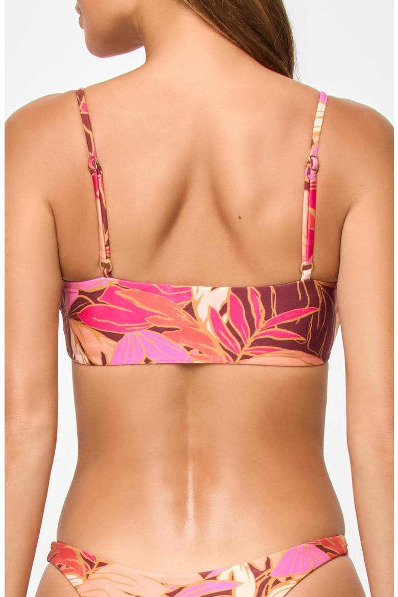 Lux Print Swim Top, Alternate, color, LEAF IT TO ME