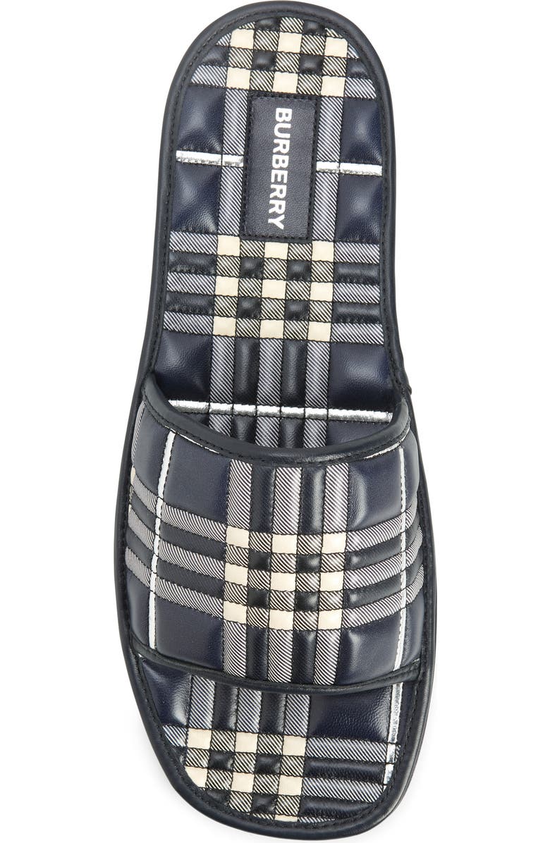 Burberry Quilted Check Slide Sandal, Alternate, color,