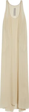 Rick Owens Temple Abito Silk Georgette Tank Gown
