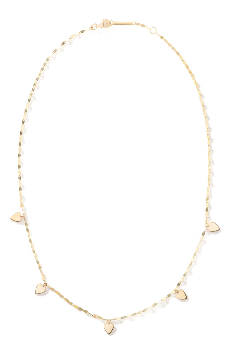LANA Mini Heart Charm Necklace, Alternate, color, 