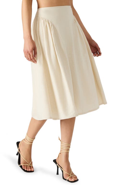 STEVE MADDEN STEVE MADDEN BROOKLYN LINEN BLEND SKIRT 