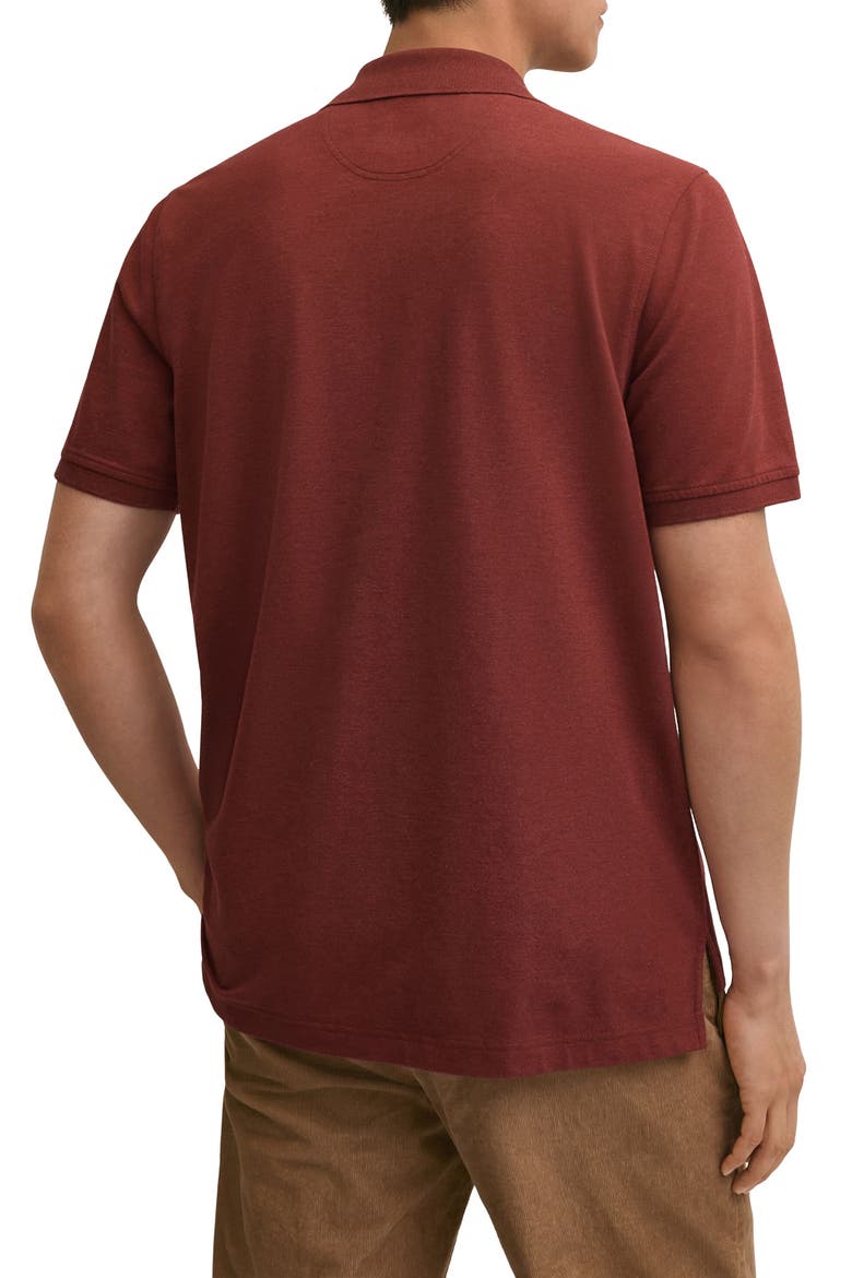 Supima Cotton Pique Polo, Alternate, color, DARK RED