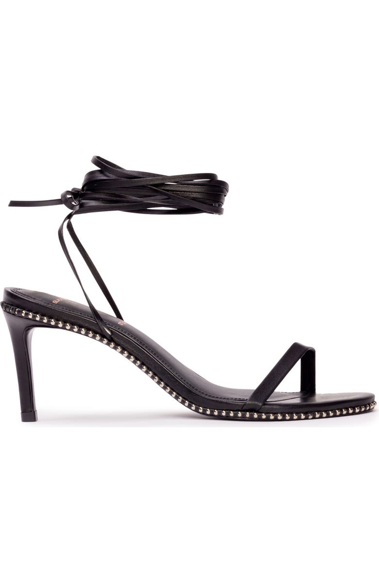 BLACK SUEDE STUDIO Lele Ankle Wrap Sandal, Alternate, color,