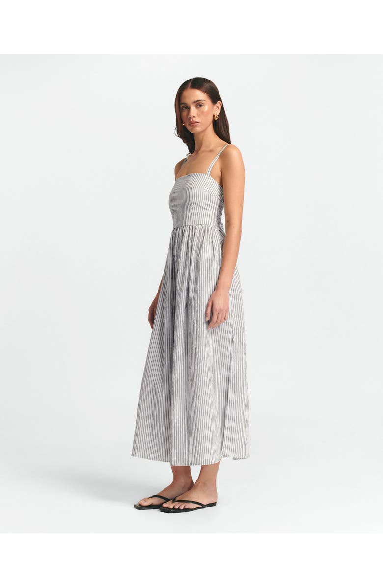 ST MRLO Lanah Midi Dress, Alternate, color, Navy Stripe