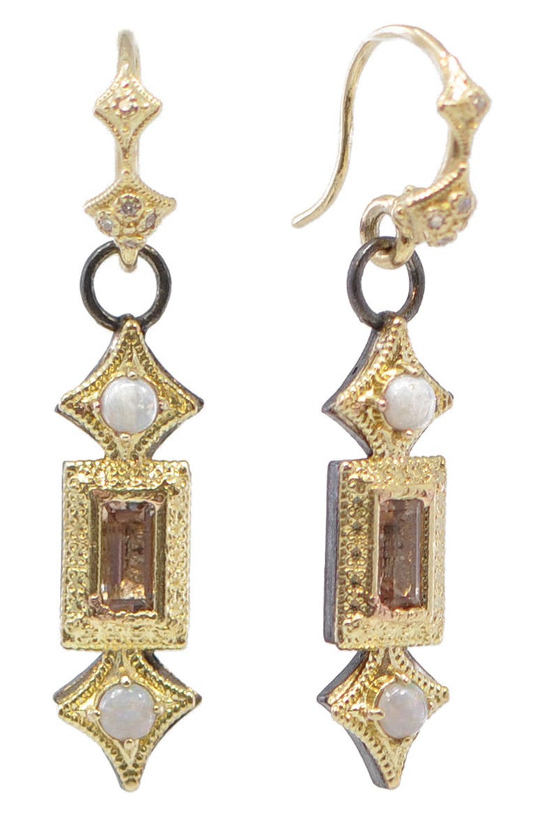 Crivelli Drop Earrings, Main, color, YELLOW GOLD