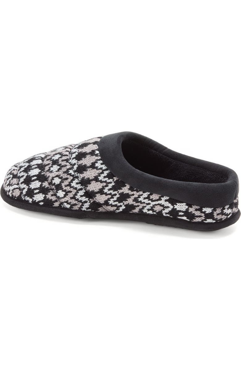 DEARFOAMS Asher Marled Knit Clog Slipper, Alternate, color, Black Combo