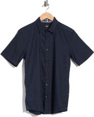 BOSS Roan Ken Short Sleeve Button-Up Shirt