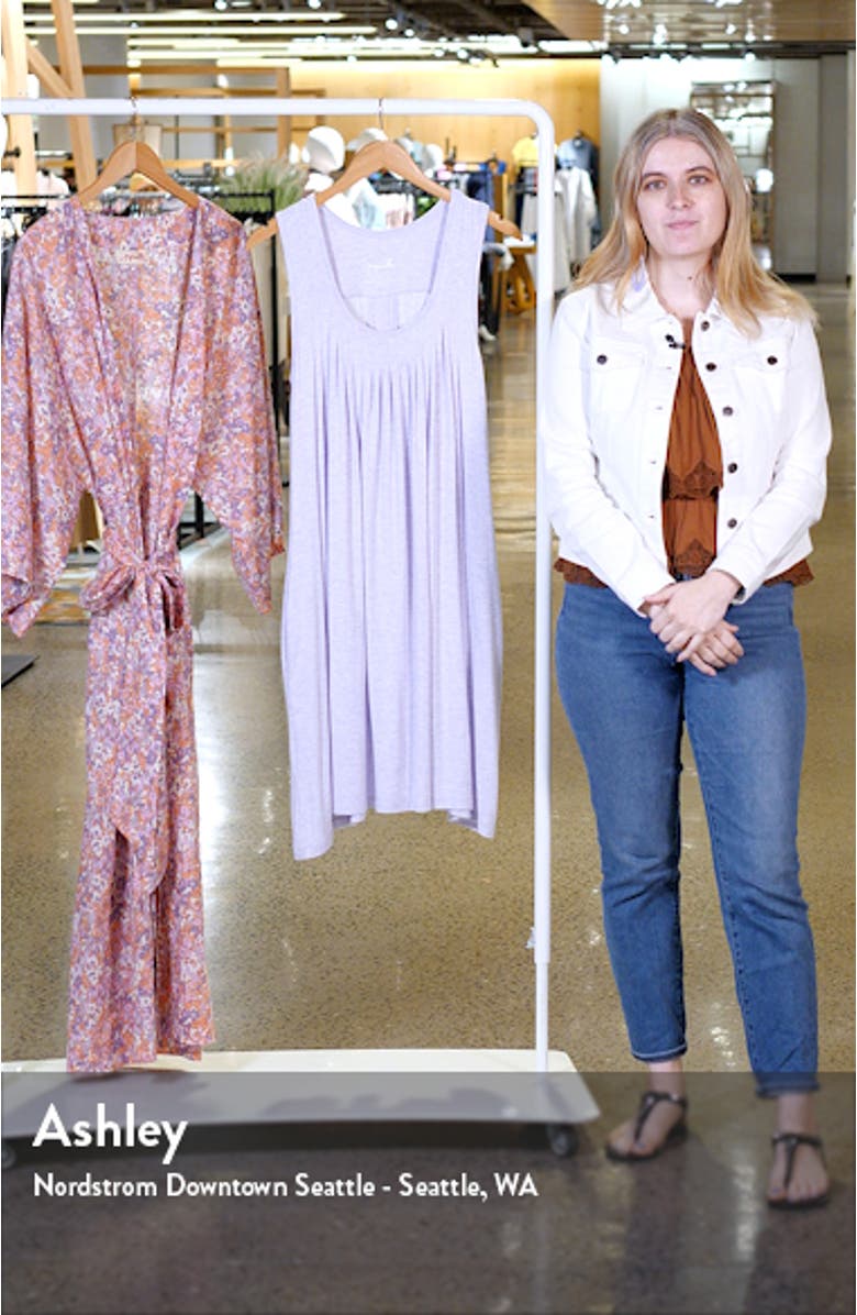 Kate Pleated Stretch Modal Nightgown, sales video thumbnail